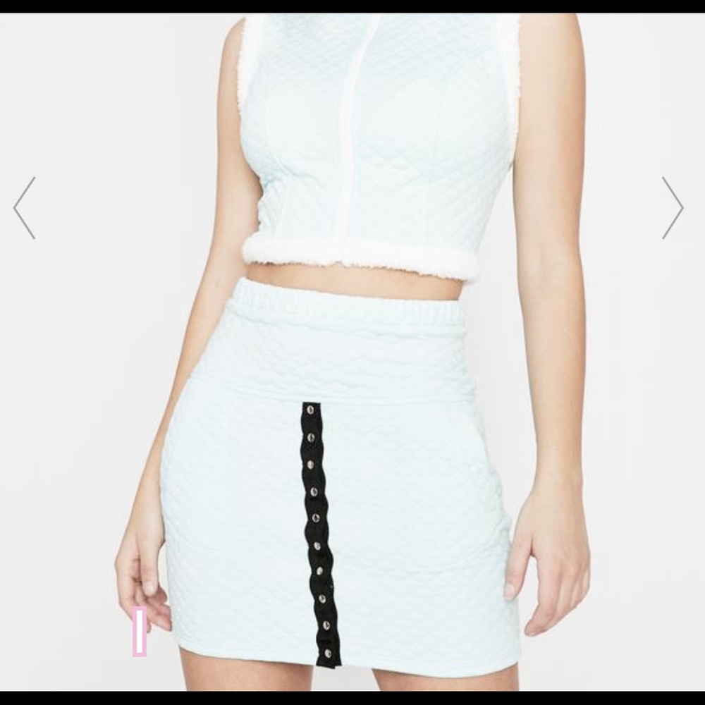 Dolls Kill quilted skirt